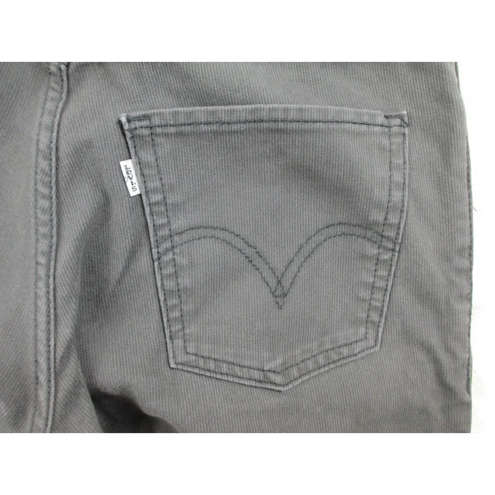 Levi's 511 Pants Boys 18 Regular Gray Denim Jeans Skinny Pockets Youth Kid 29X29